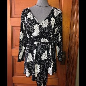 Oriental Style Top with Handkerchief Hem